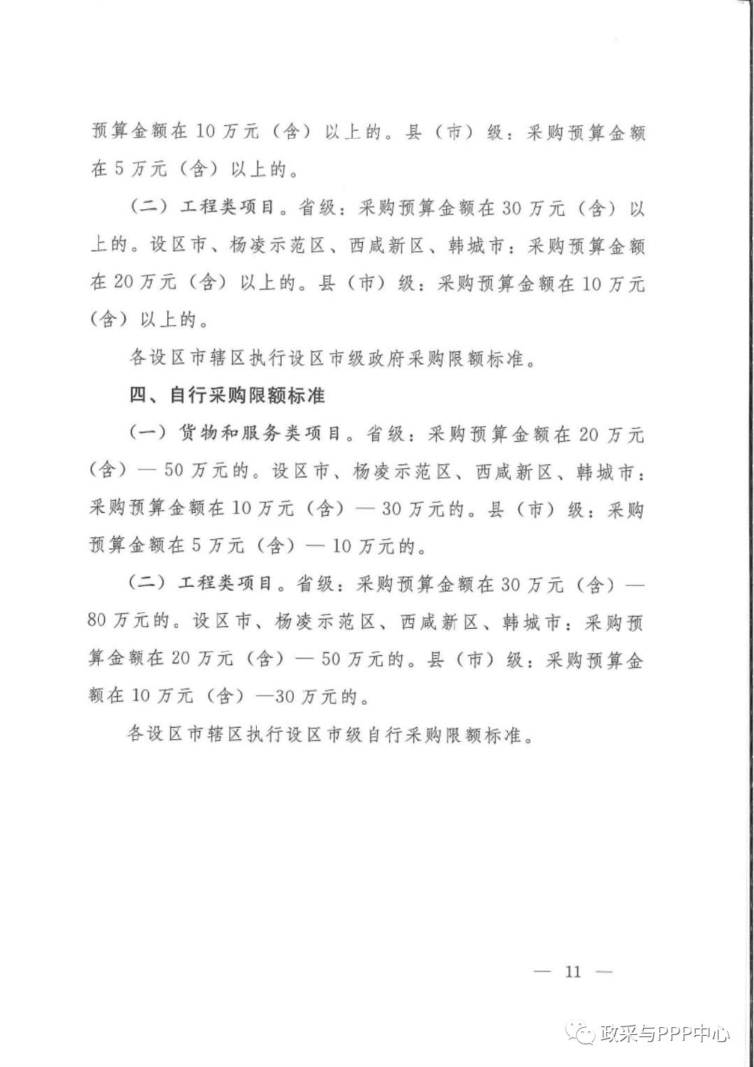 《陜西省人民政府辦公廳關于印發(fā)2020年度政府集中采購目錄及采購限額標準的通知》